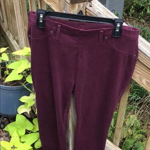 Burgundy Jeggings